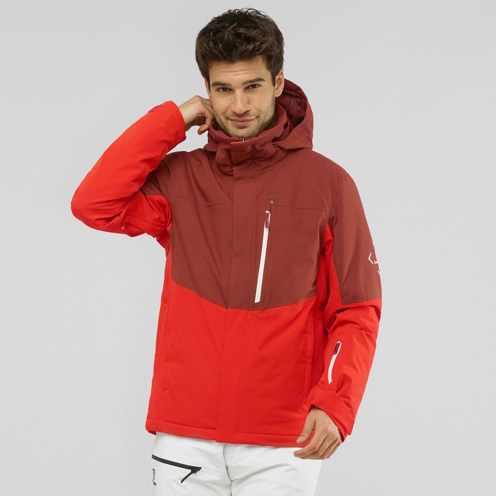 Veste De Ski Salomon Homme Corail - Salomon SPEED - France (5723-CXSTY)